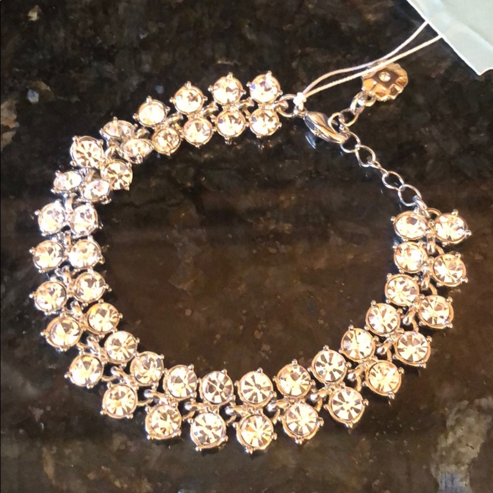 Beautiful cubic zirconia bridal bracelet